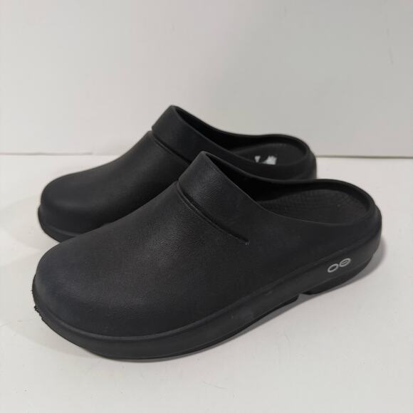 Oofos Women's OOClog Mule Clog Slip On Closed Toe Black 6 - Picture 3 of 7